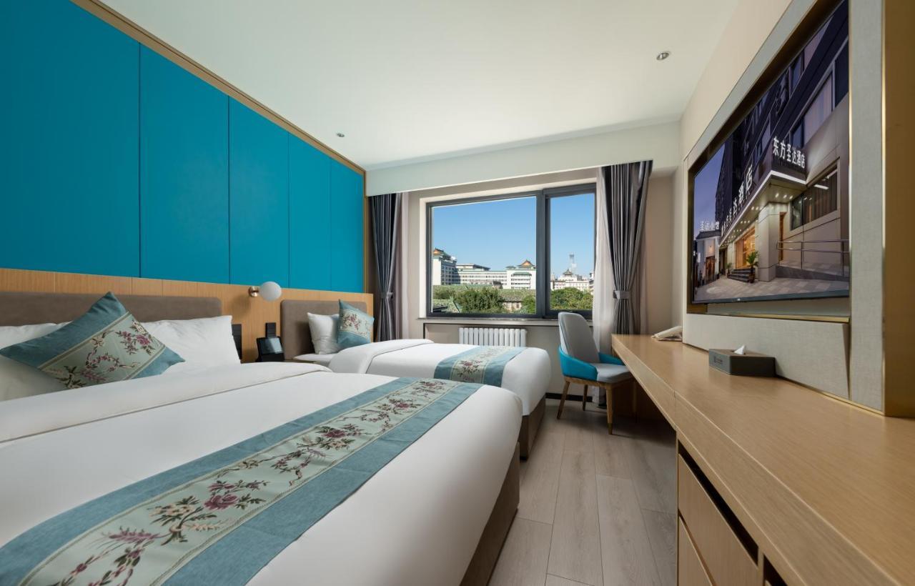 East Sacred Hotel--Very Near Beijing Tiananmen Square ,The Forbidden City,The Temple Of Heaven ,3 Minutes' Walk To Wangfujing Subway ,Located In The Center Of Beijing, Many Shopping Malls Around,Newly Renovated Hotel-Able To Receive Foreign Guests Exterior foto Deluxe room